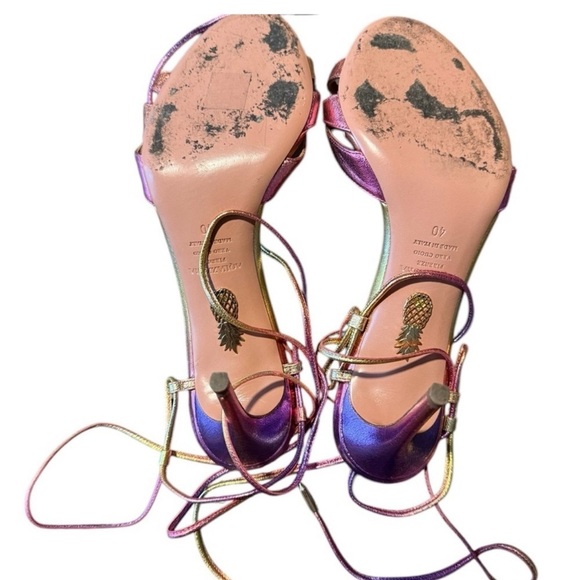 Aquazzura Leather D'Orsay Pumps Size 40 U.S Size 10 - Picture 13 of 14